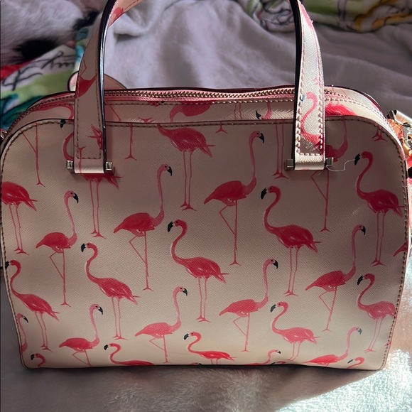 Kate Spade Pink Flamingo Print Women's Bag - Picture 3 of 4
